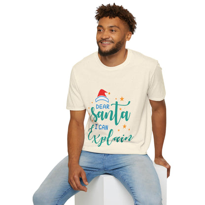 Dear Santa I Can Explain Unisex T-Shirt | Funny Christmas Tee | Holiday Gift