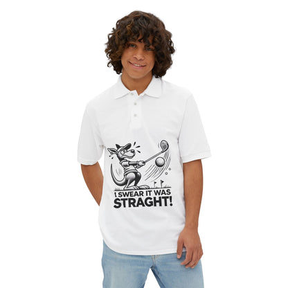 Kangaroo Golf Polo – Fun Aussie Humor Men's Polo for Golf Lovers
