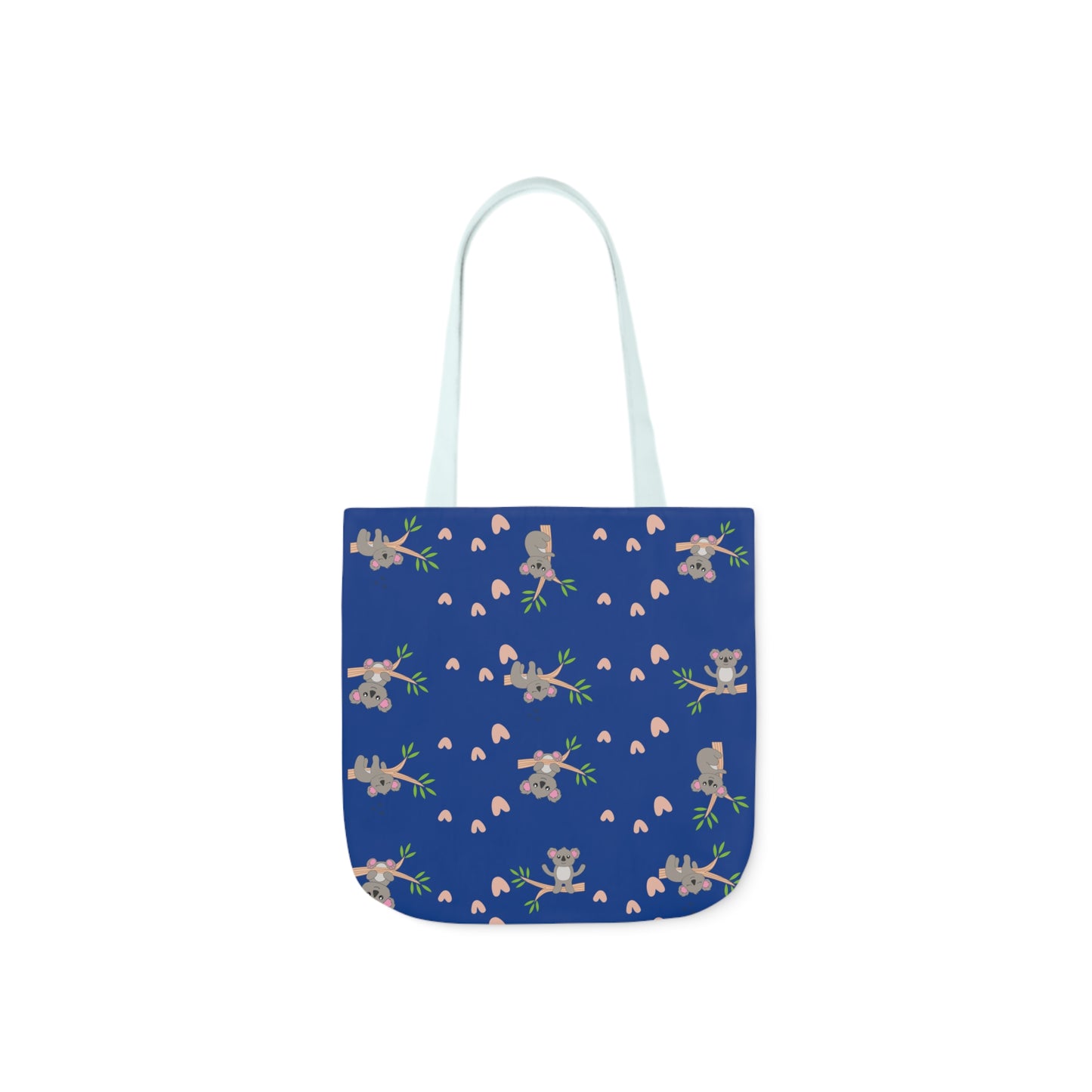 Cozy Koala Canvas Tote Bag with 5-Color Straps – Perfect for Nature Lovers