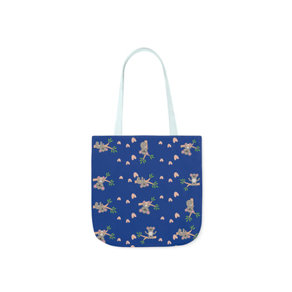 Cozy Koala Canvas Tote Bag with 5-Color Straps – Perfect for Nature Lovers