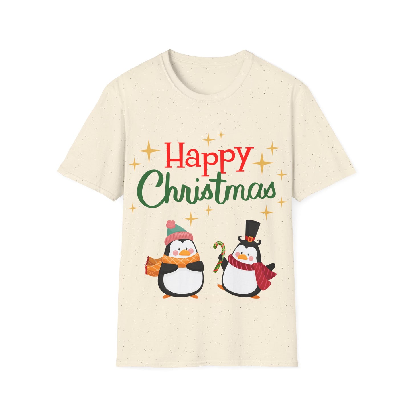 Happy Christmas Penguin Unisex T-Shirt – Perfect Holiday Tee for Christmas Lovers