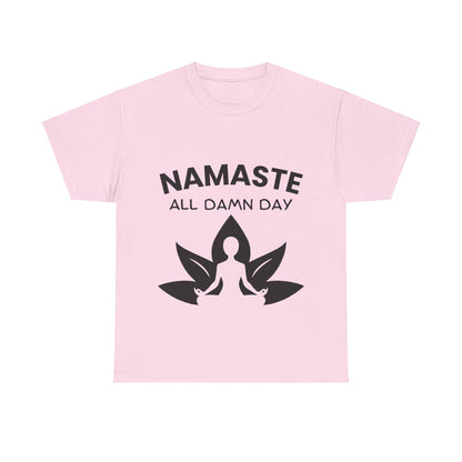 Namaste All Day Yoga T-Shirt - Comfort and Positivity for Everyday Wear