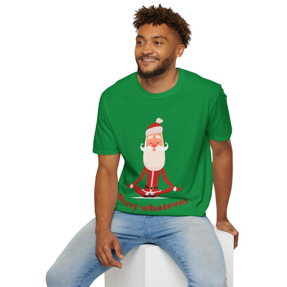 Merry Whatever Unisex Softstyle T-Shirt - Fun Holiday Tee for Christmas Cheer