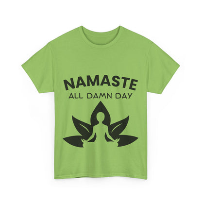 Namaste All Day Yoga T-Shirt - Comfort and Positivity for Everyday Wear