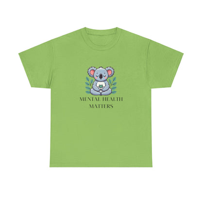 Supportive & Comforting Mental Health Matters  Unisex T-Shirt - Featuring a Cute Koala Design