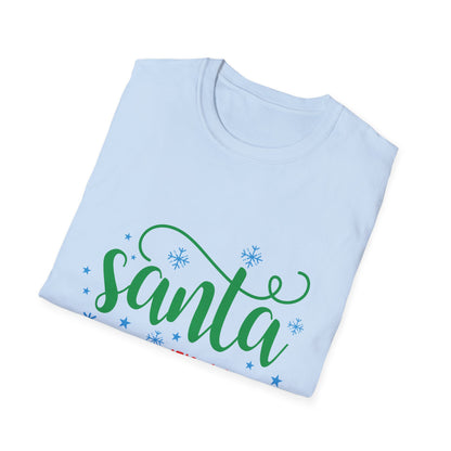 Santa It's a Long Story Unisex Softstyle T-Shirt – Festive Christmas Tee | Perfect Holiday Gift