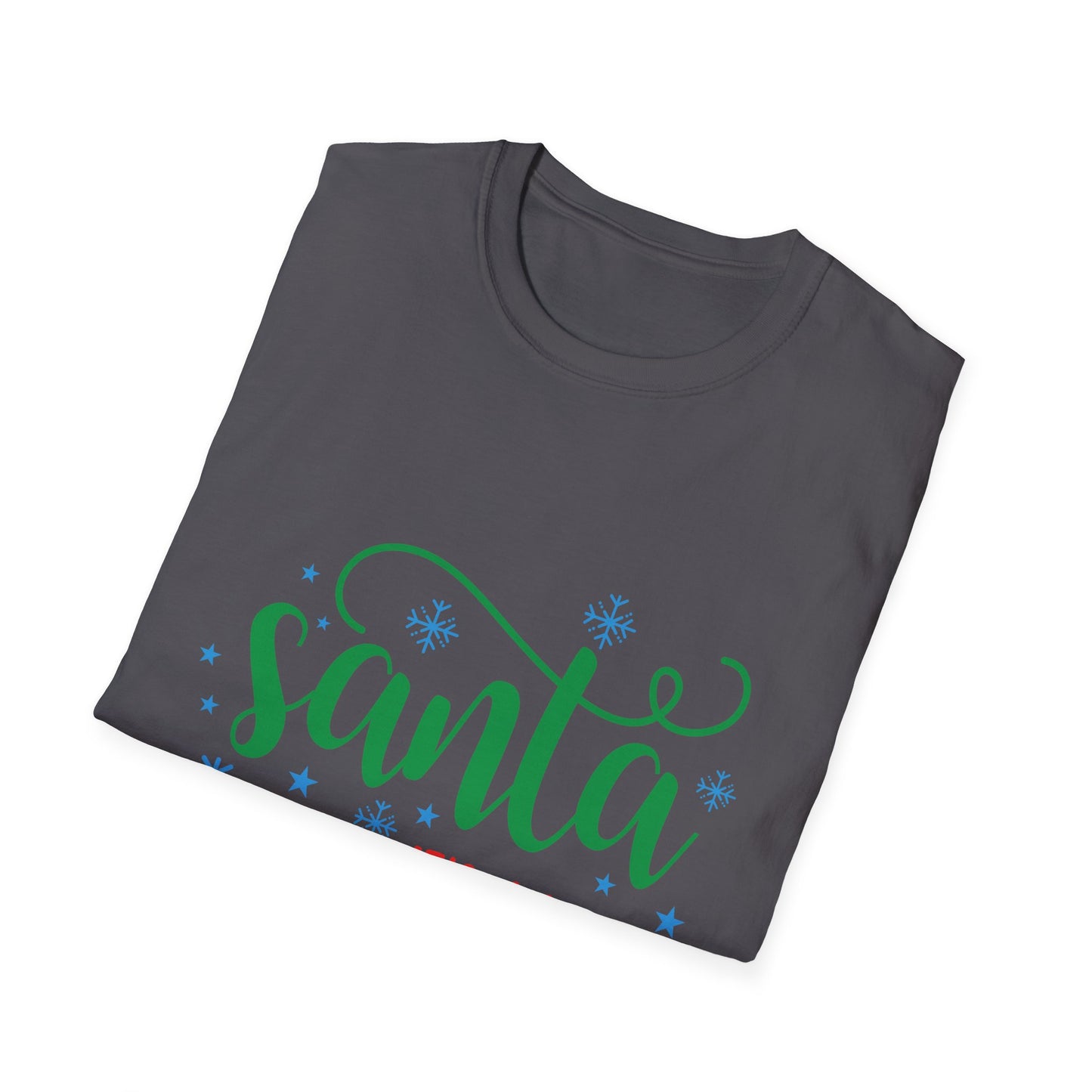 Santa It's a Long Story Unisex Softstyle T-Shirt – Festive Christmas Tee | Perfect Holiday Gift