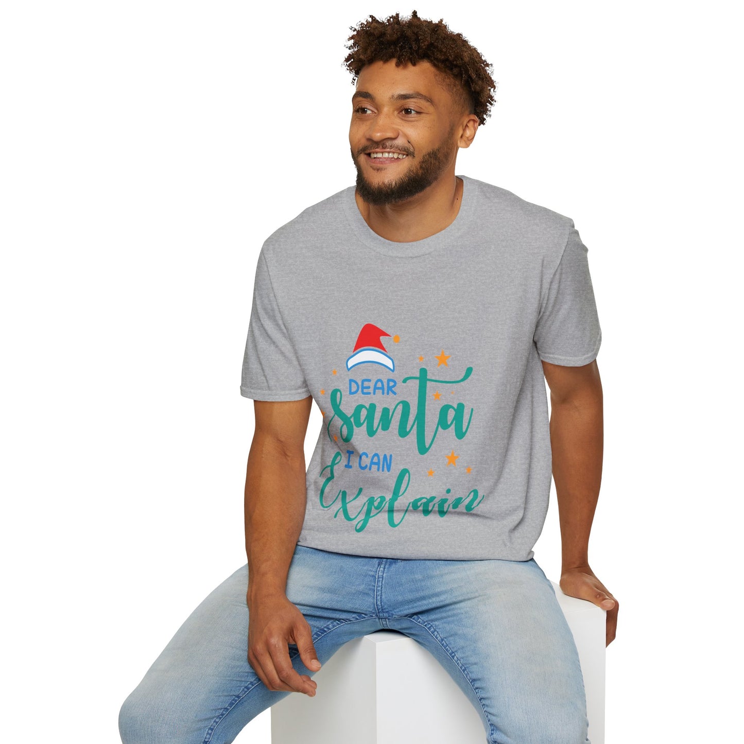 Dear Santa I Can Explain Unisex T-Shirt | Funny Christmas Tee | Holiday Gift
