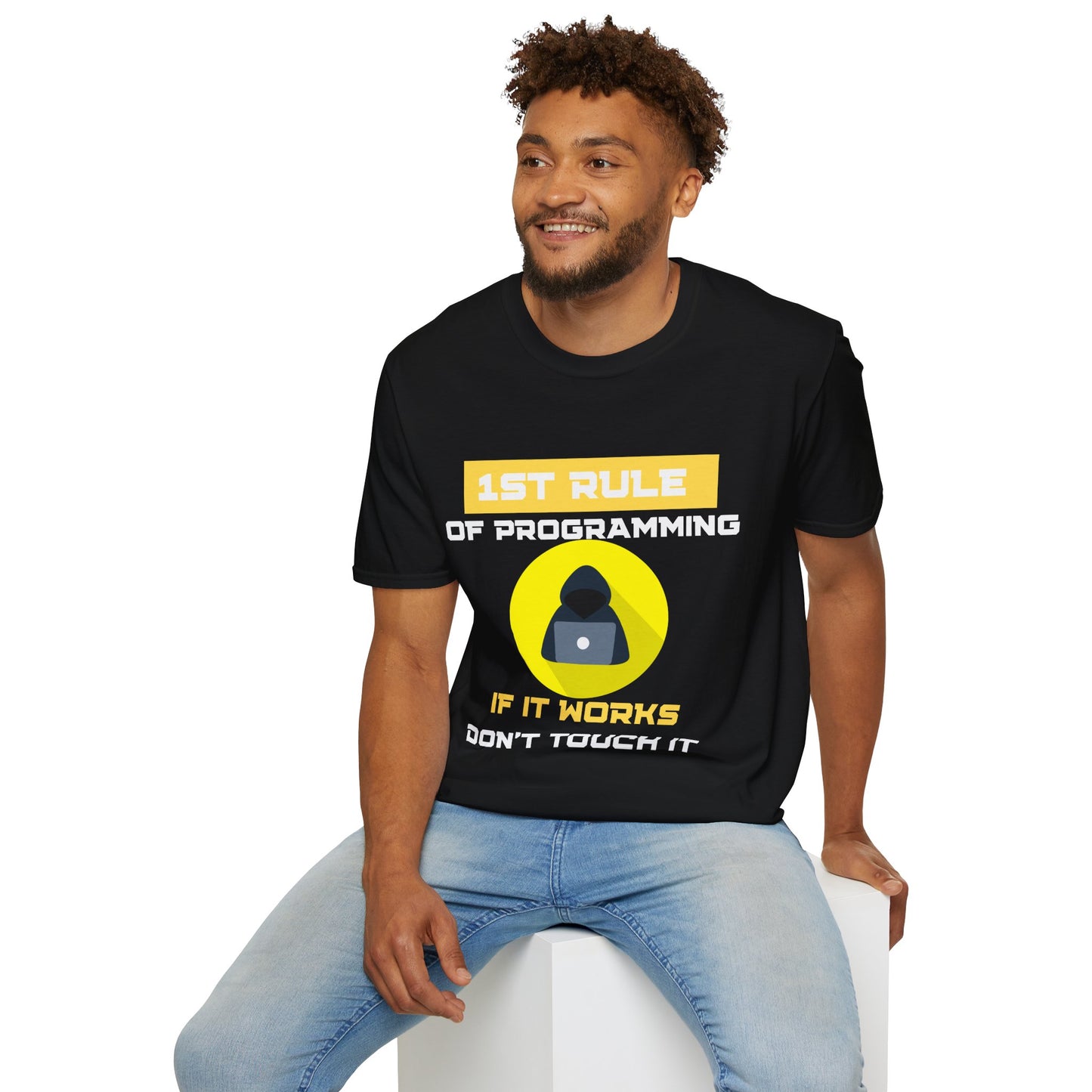 1st Rule of Programming Unisex T-Shirt – The Perfect Gift for Coders!