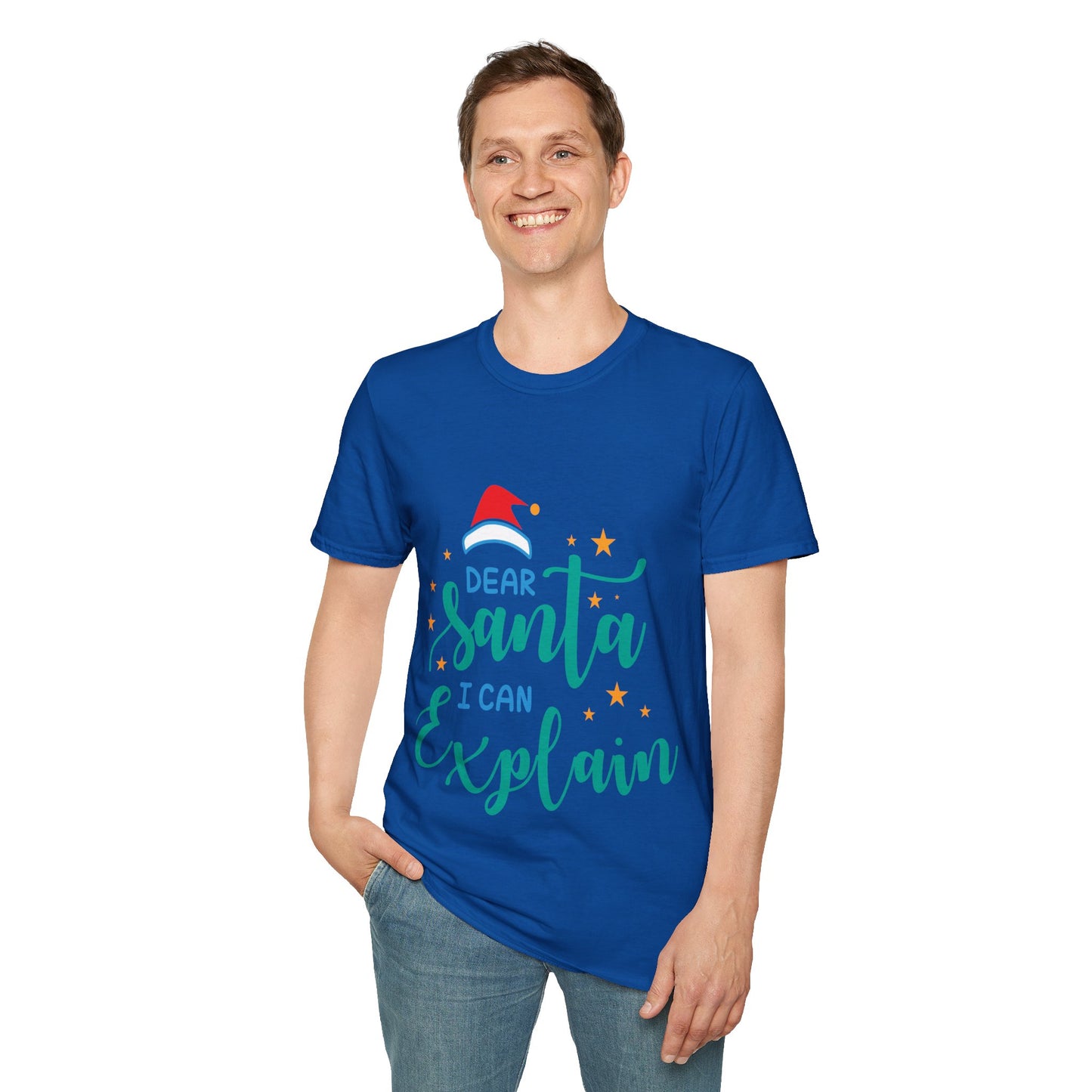 Dear Santa I Can Explain Unisex T-Shirt | Funny Christmas Tee | Holiday Gift