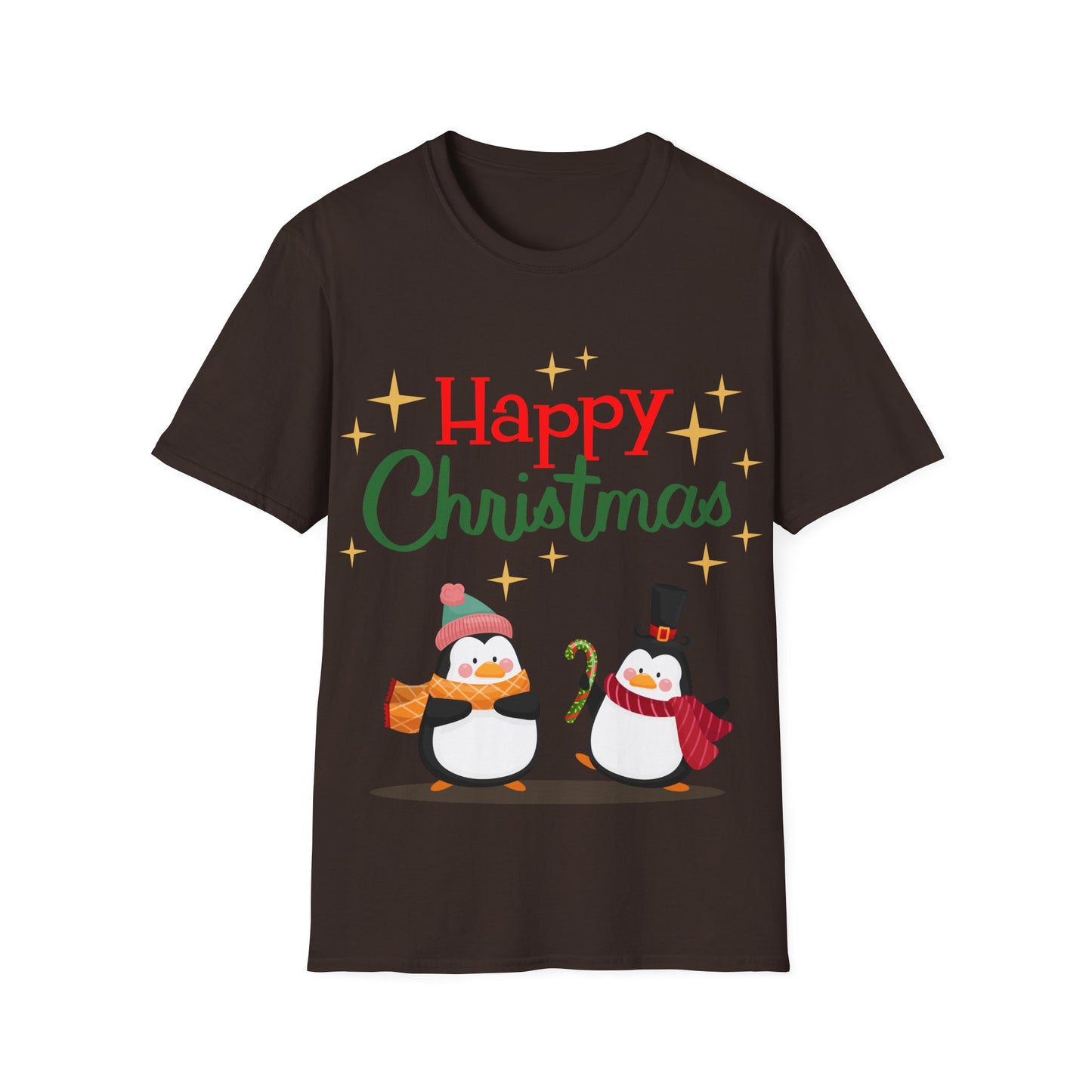 Happy Christmas Penguin Unisex T-Shirt – Perfect Holiday Tee for Christmas Lovers
