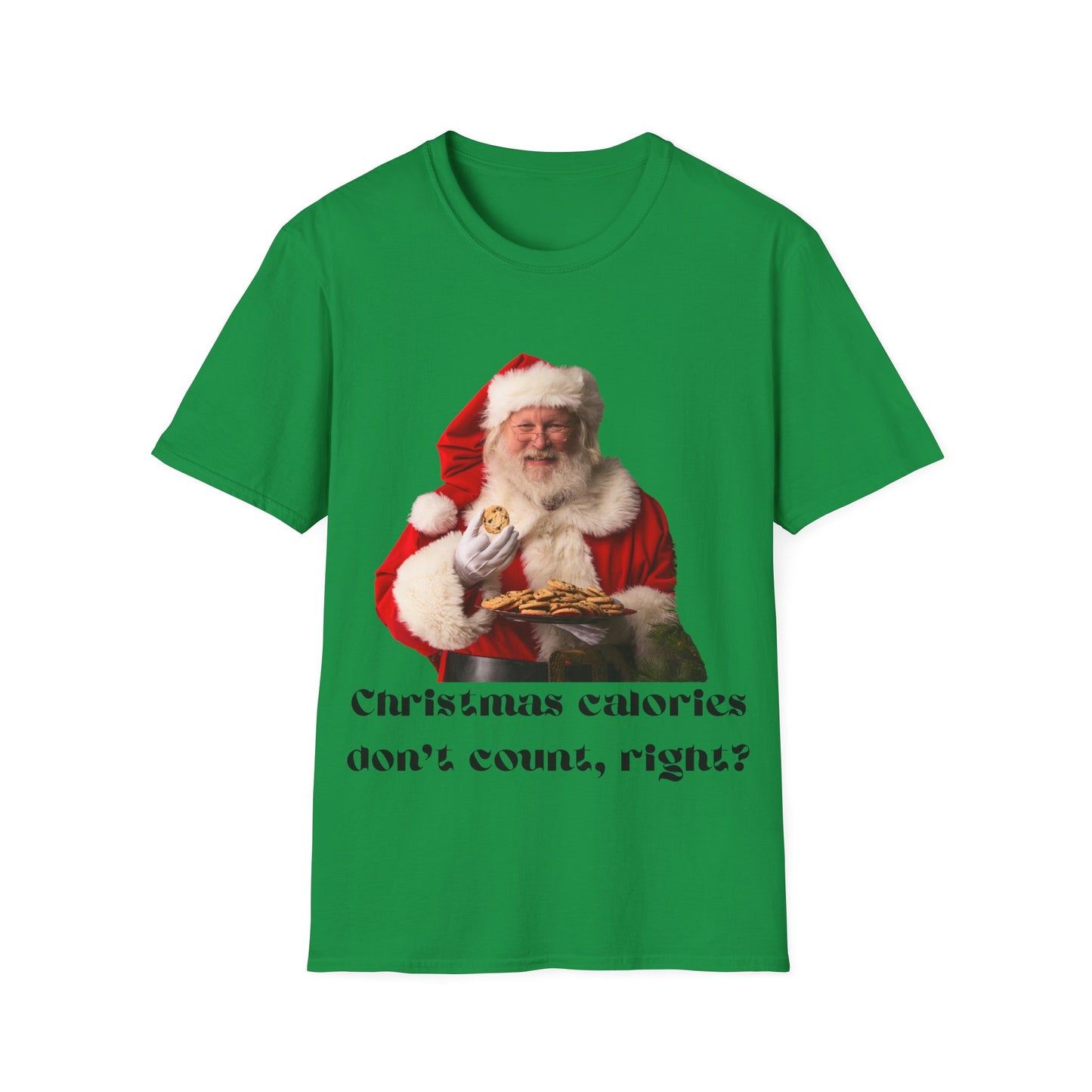 Funny Christmas T-Shirt – 'Christmas Calories Don’t Count?' | Perfect Holiday Party Tee & Gift Idea