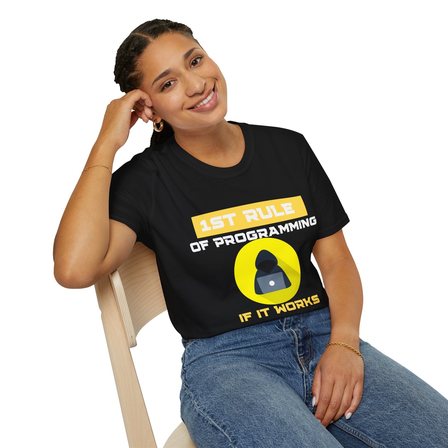 1st Rule of Programming Unisex T-Shirt – The Perfect Gift for Coders!