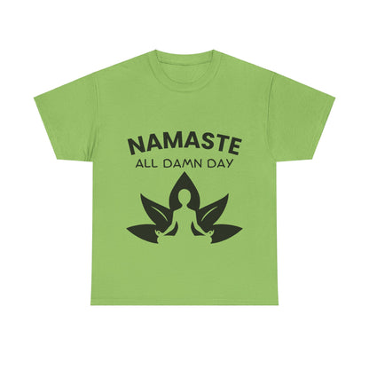 Namaste All Day Yoga T-Shirt - Comfort and Positivity for Everyday Wear