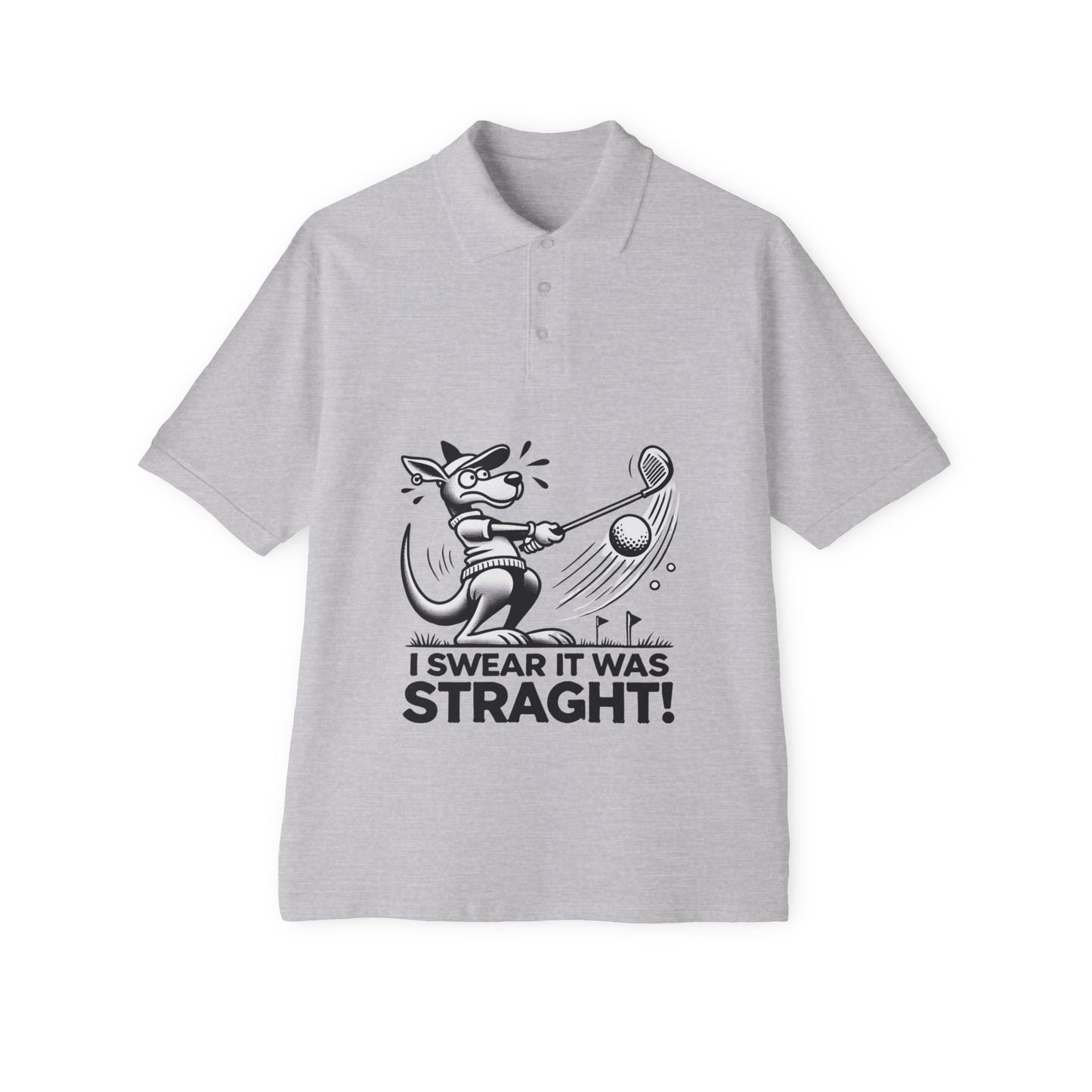 Kangaroo Golf Polo – Fun Aussie Humor Men's Polo for Golf Lovers