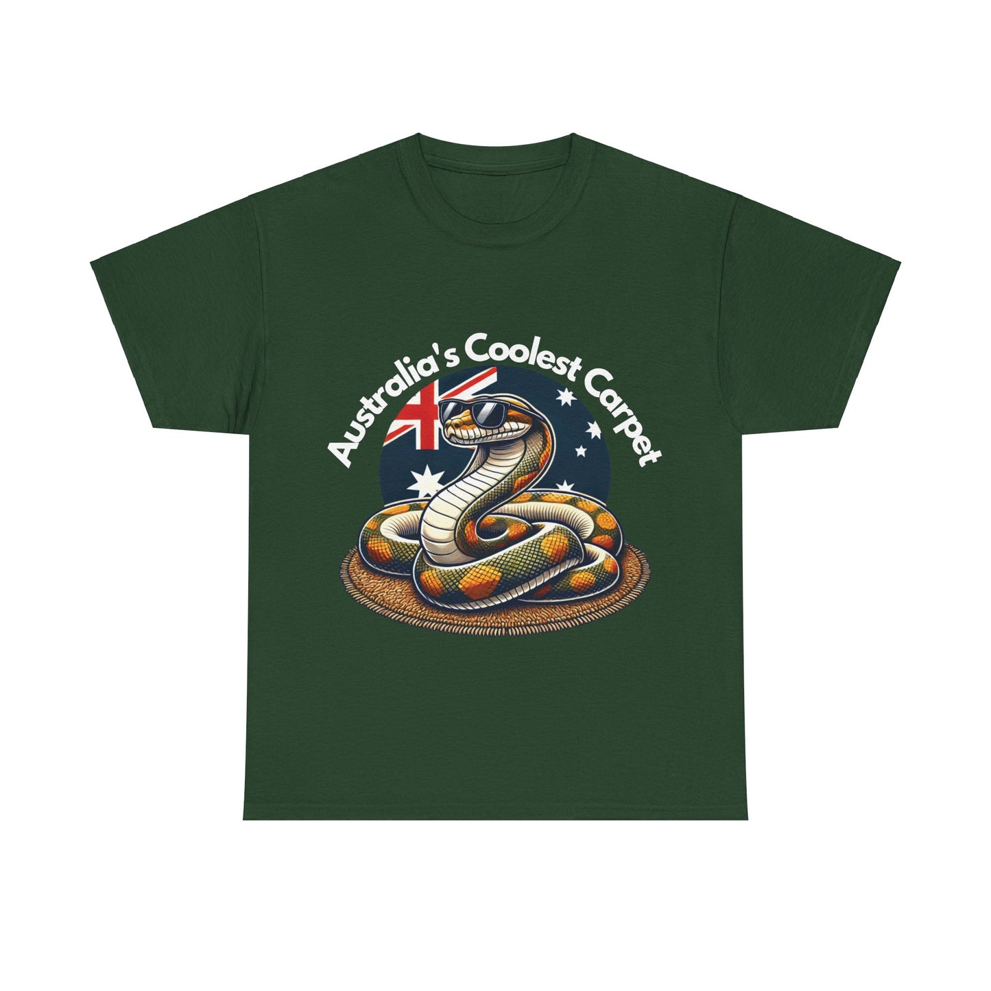 Australia's Coolest Carpet Snake Tee - Fun Unisex Cotton Shirt for Casual Wear