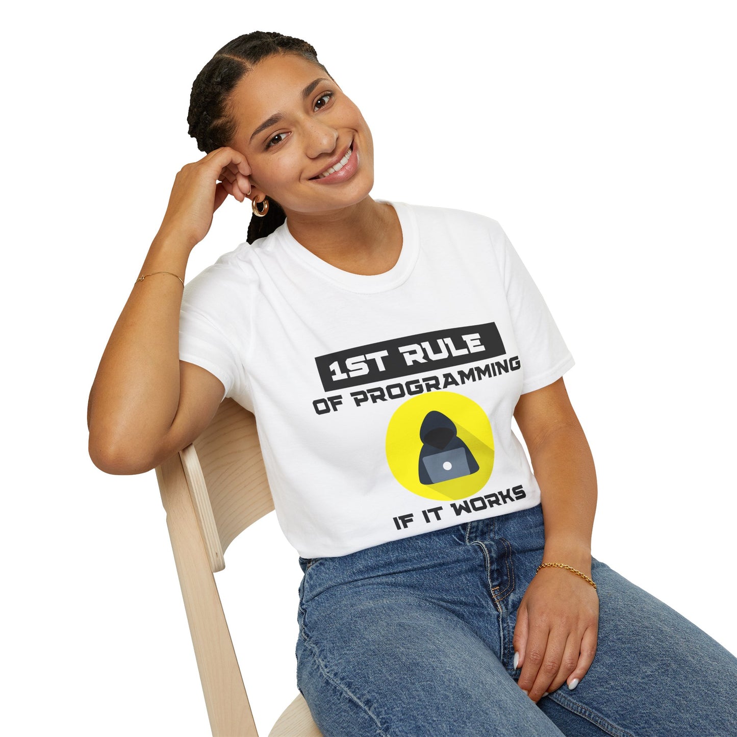 1st Rule of Programming Unisex T-Shirt – The Perfect Gift for Coders!