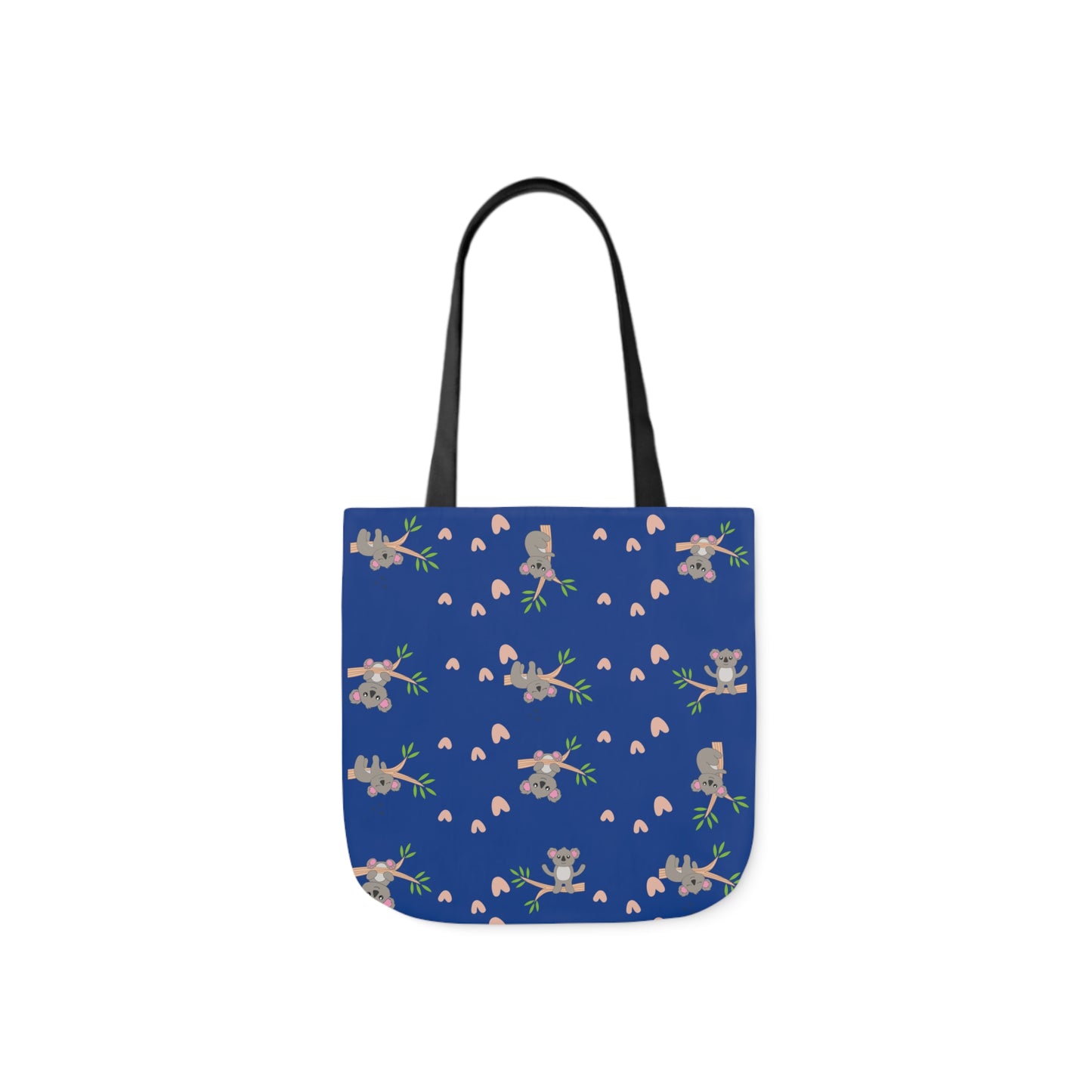 Cozy Koala Canvas Tote Bag with 5-Color Straps – Perfect for Nature Lovers