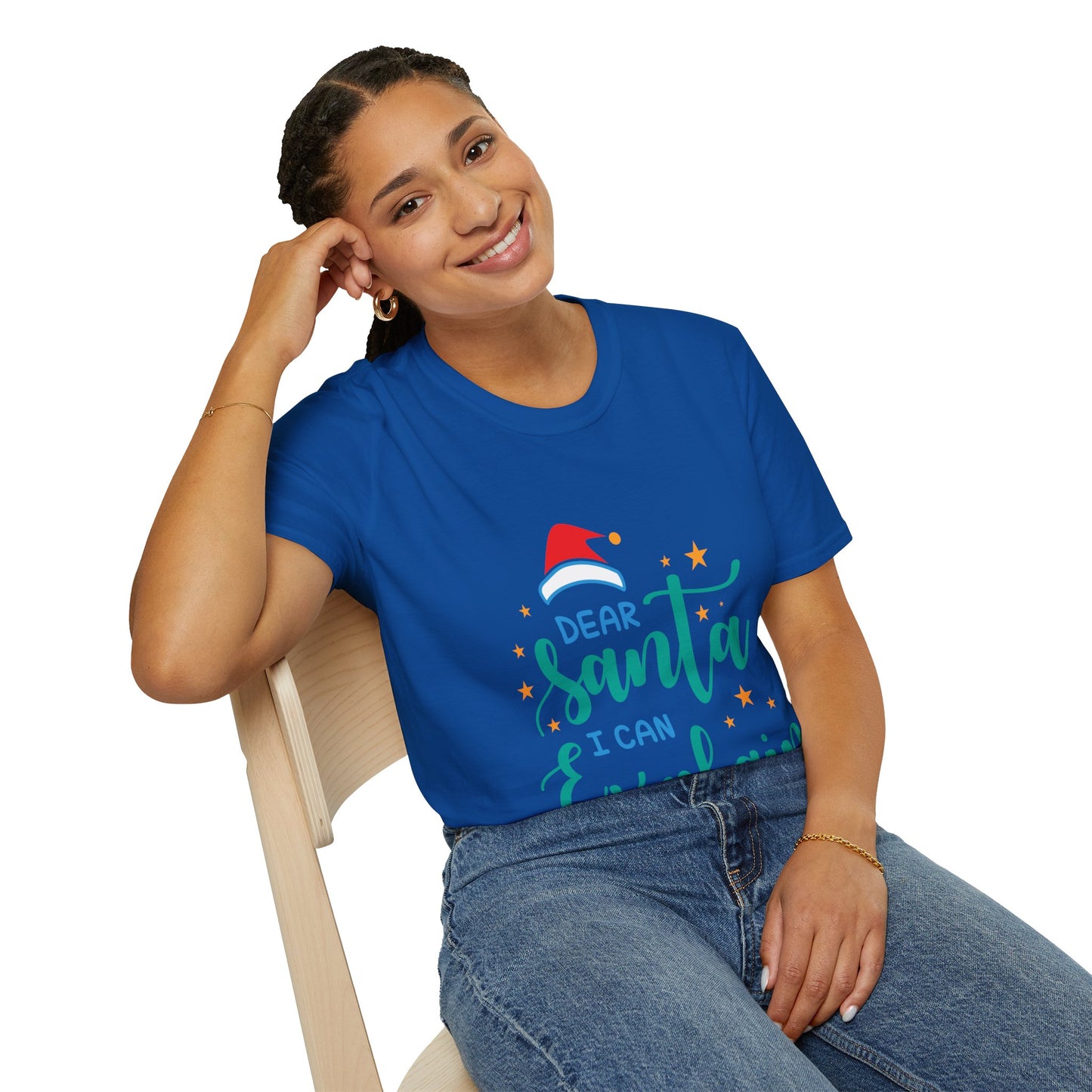 Dear Santa I Can Explain Unisex T-Shirt | Funny Christmas Tee | Holiday Gift