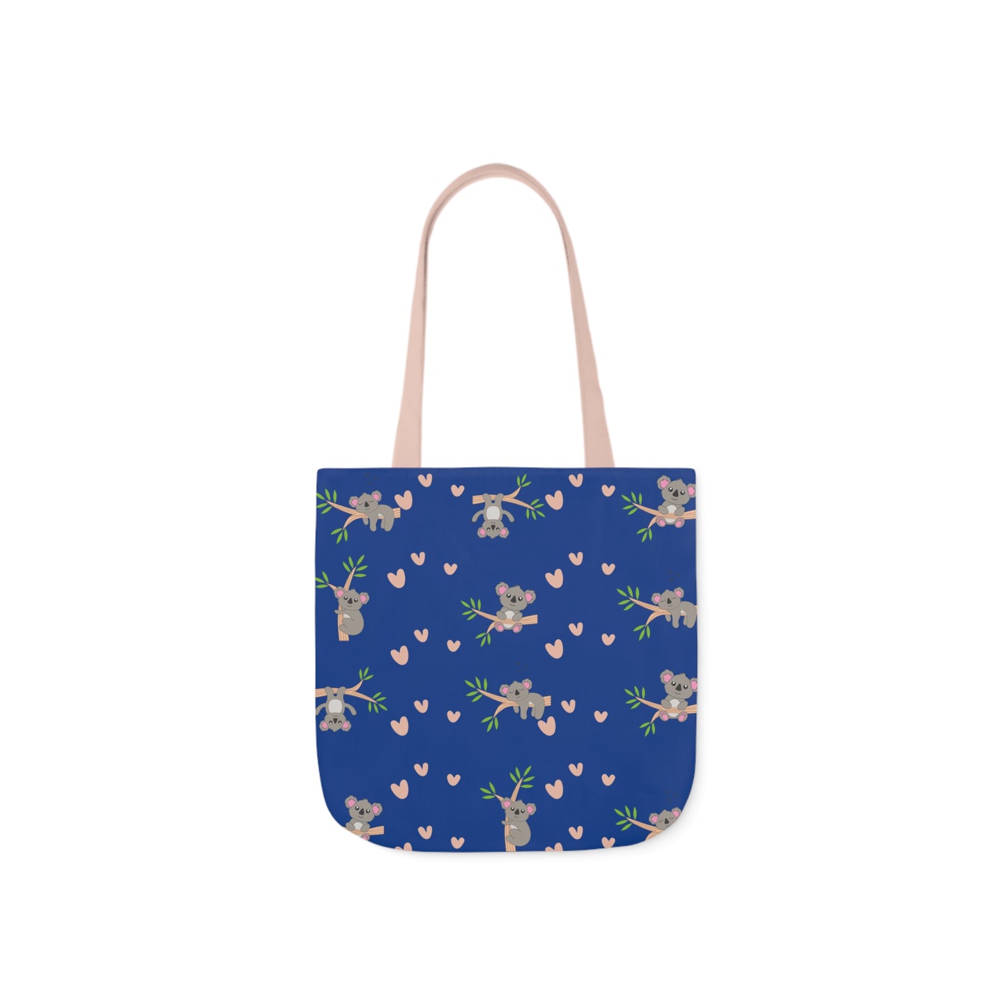 Cozy Koala Canvas Tote Bag with 5-Color Straps – Perfect for Nature Lovers