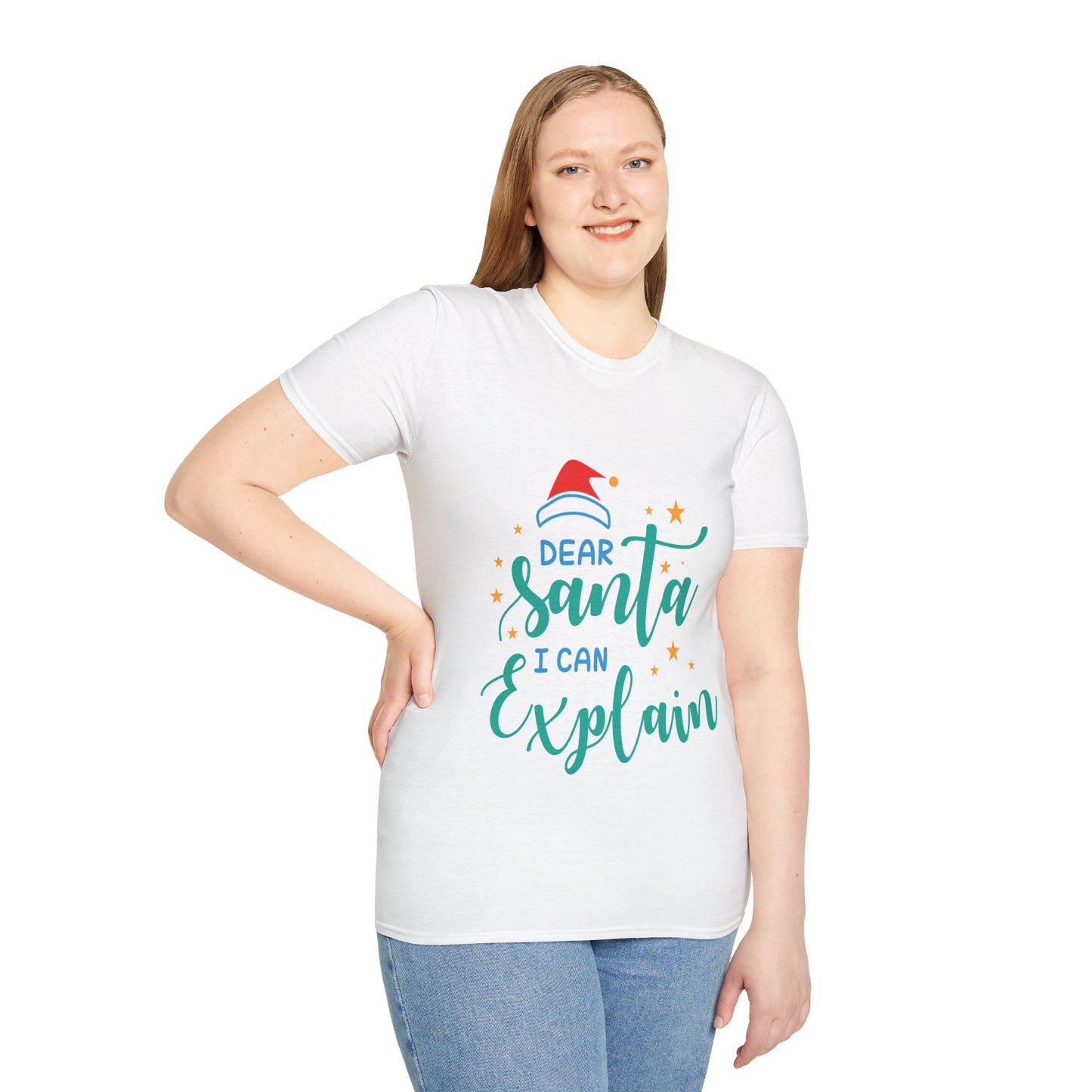 Dear Santa I Can Explain Unisex T-Shirt | Funny Christmas Tee | Holiday Gift